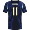 Fodboldtøj Brasilien Raphinha 11 Udebanetrøje VM 2026